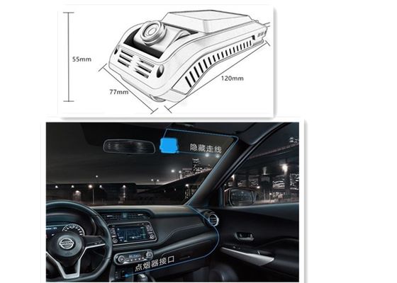 HD 1080P H.265 ADAS DSM เครื่องบันทึกภาพสี่เท่า