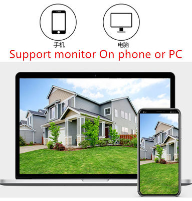พลาสติกแบบชาร์จ IP66 12000mAh 0.75W WIFI IP Camera