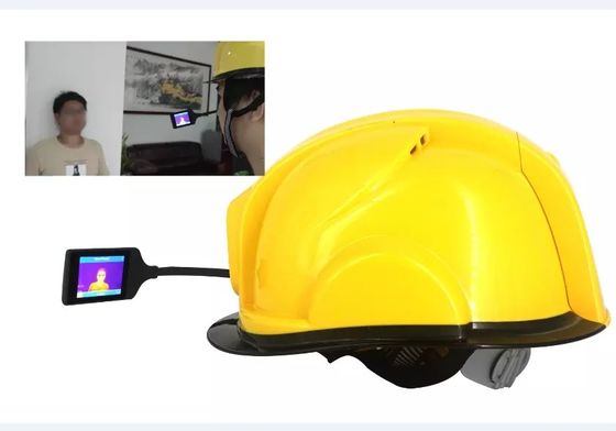หมวกกันน็อคอุณหภูมิความร้อนในตัวกล้องรองรับ 4G GSM GPS Tracking