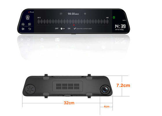 กล้อง Dual Dash 4G ADAS 12.0 "หน้าจอสัมผัสพร้อมที่จอดรถย้อนกลับ DVR กล้องติดรถยนต์