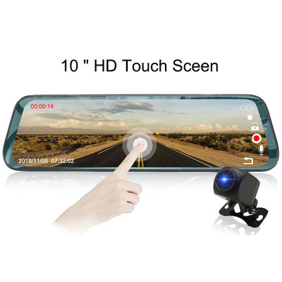 1080P 1O นิ้ว Stream Media Dual Lens Car Video Dash Camera