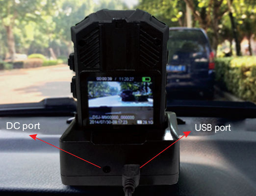 กล้องตัวตำรวจ 1080P QHD ในตัว 32GB บันทึกภาพวิดีโอเสียง