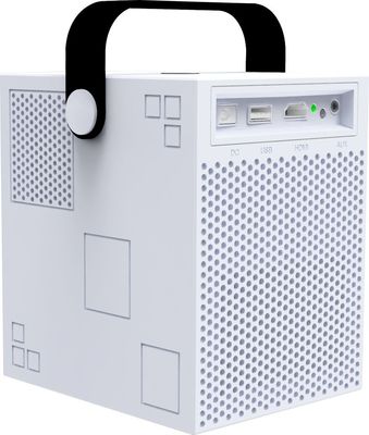 Mali400 MP2 50000H LED โปรเจคเตอร์พกพาขนาดเล็ก Bluetooth 4.0 FCC