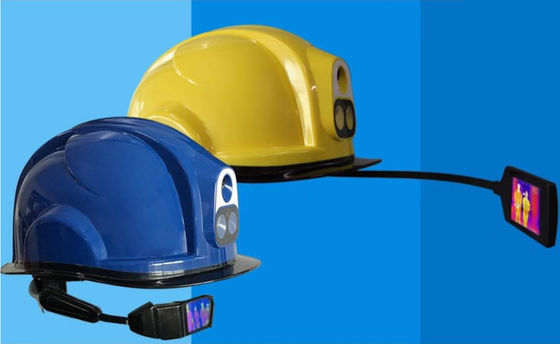 4G Smart Temperature Measuring Helmet Camera Android 7.1Bluetooth4.0 GPS Led Light