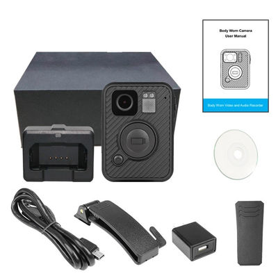 H.264 MP4 MPEG4 CMOS ตำรวจสวมกล้องกันน้ำ IP67 0.91 "LCD