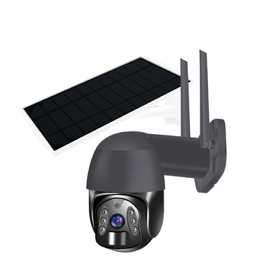 NTC แบตเตอรี่ลิเธียมโดม 4G PTZ กล้อง Night Vision 2.0MP 200W 850nm อินฟราเรด