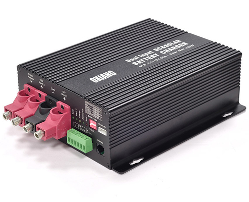 คอนโทรลเลอร์ชาร์จ MPPT 50A อินพุตคู่ 24V DC เครื่องชาร์จแบตเตอรี่พลังงานแสงอาทิตย์