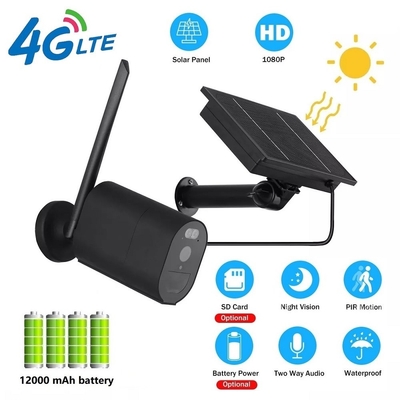 12000MAH 4G Wifi กล้องรักษาความปลอดภัย PIR Alarm 3.6mm เลนส์ Dome Security Camera