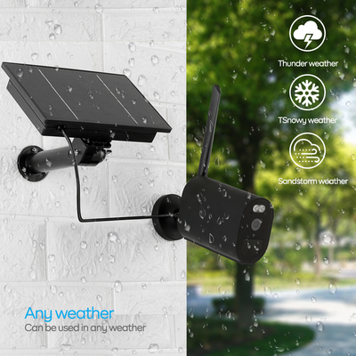 12000MAH 4G Wifi กล้องรักษาความปลอดภัย PIR Alarm 3.6mm เลนส์ Dome Security Camera