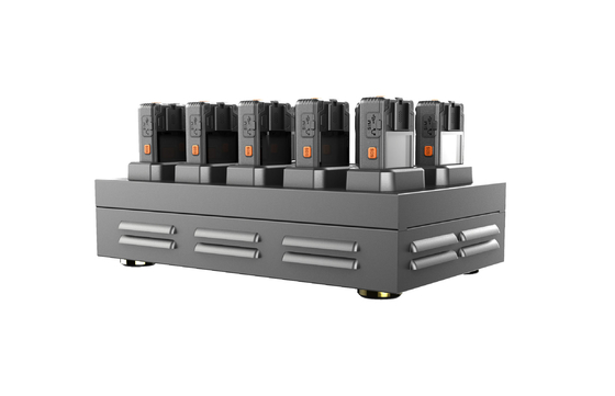 FCC Camera Docking Station โครงโลหะ 10 พอร์ตสถานีชาร์จกล้อง