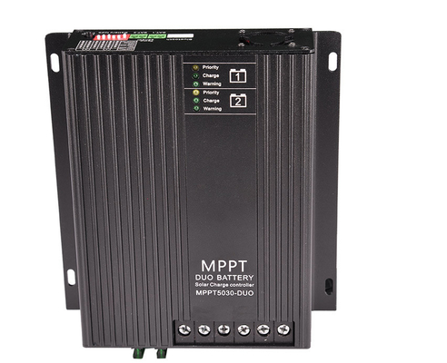 12V 24V 30A Dual แบตเตอรี่ MPPT โซลา คอนโทรลเลอร์ Charge สำหรับ RVs Caravan Boat