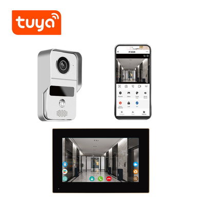 จอแสดงผล 7 นิ้ว WIFI วิดีโอออดวิดีโออินเตอร์คอม 140 มุมแนวนอน