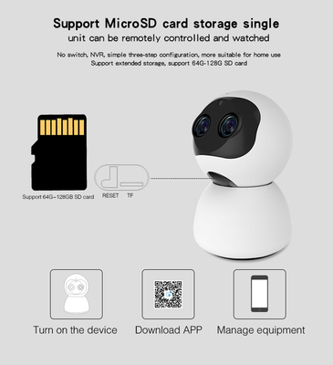 กล้องส่องทางไกล PTZ กล้องส่องทางไกลสองทางเสียงอินเตอร์คอม 1080P PTZ WIFI IP Camera