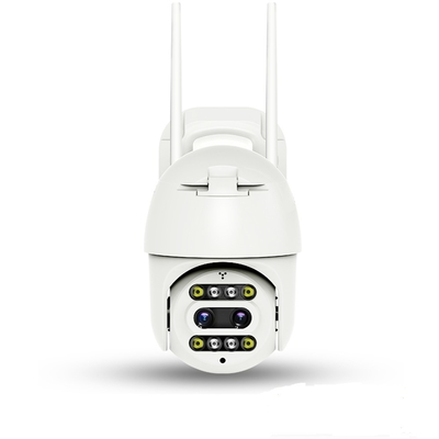 กล้องสองตา 2.0MP 4G Wifi กล้องรักษาความปลอดภัยรูปโดม DC12V 2A Night Vision