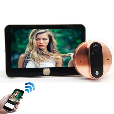 1080P Peephole WIFI วิดีโอออด 5000mAH แบตเตอรี่ IR CUT สวิตช์อัตโนมัติ