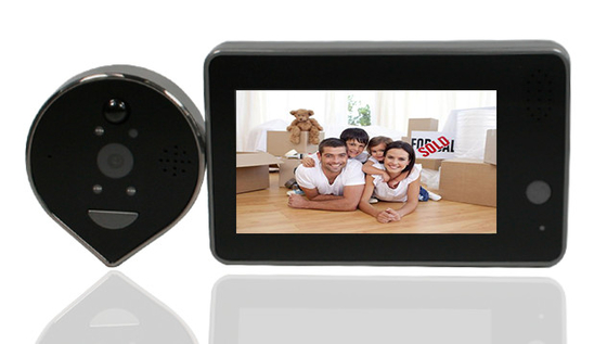 Wifi Peephole Wireless Security Doorbell สภาพอากาศ 160 องศามุมกว้าง