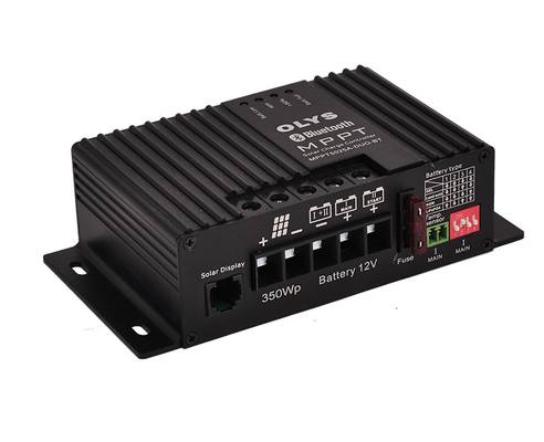 50V Max 25A Dual Battery MPPT Charge Controller ประสิทธิภาพ 99.8% สำหรับ RVs Caravan Boat