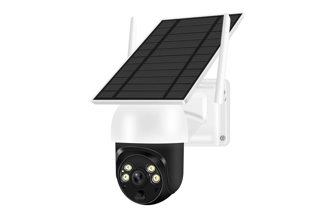 1080P Two Way Voice 4g กล้องพลังงานแสงอาทิตย์ Ptz กล้องวงจรปิดกันน้ำสำหรับ Outdoor