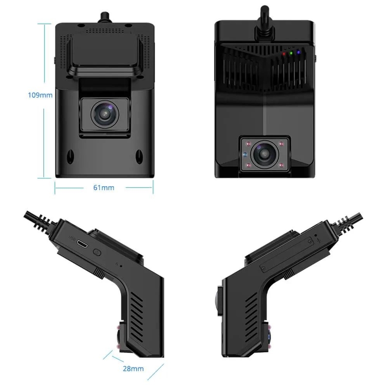 คํานิยาม 4G WiFi GPS Night Vision Dash Camera พร้อมบันทึกลุปและจอดรถ