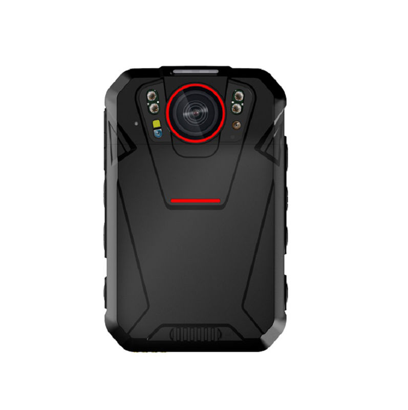 4G WiFi Law Enforcement Recorder หน้าจอสัมผัส 2.4 นิ้ว ระบบ Android 8.1 แบตเตอรี่ 2500 Mah SOS LED สีแดงและสีฟ้า LED
