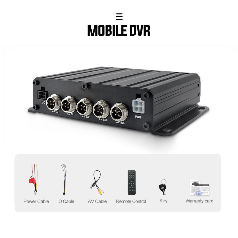 4G Mobile DVR รองรับการบันทึก HDD SSD และ TF Card ที่มีความจุสูง พร้อมกับการปรับค่าวิดีโอและเฟรมเรทเพื่อความปลอดภัยของยาน