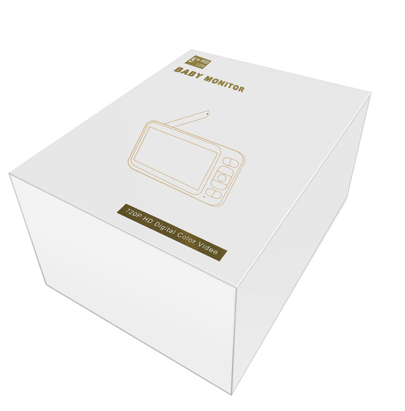 การควบคุมด้วยเสียง Wireless Baby Monitor Two Way Speaker ความละเอียดสูง 5inch Display