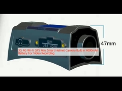 กล้อง 3G 4G Wi-Fi GPS มินิ สมาร์ท เฮลเมท แบตเตอรี่ 4000mAh สําหรับบันทึกวีดีโอ