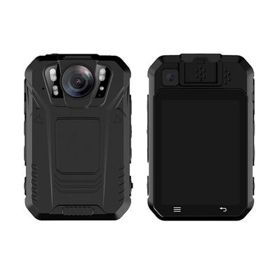 SOS LED สีแดงและสีฟ้า LED 4 สีขาว LED กล้องมือถือ 4G 2K 2.4in Android 12 Bodycam