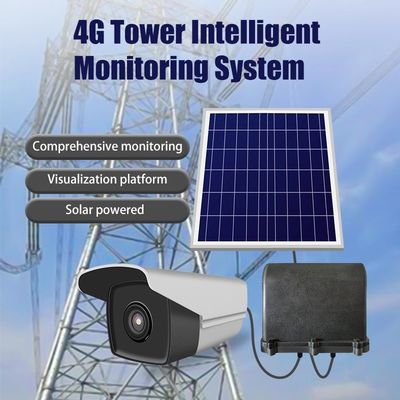 Grid Tower Solar Intelligent Monitoring Camera System 4G LTE 18000 mAH อายุการใช้งานยาวนาน
