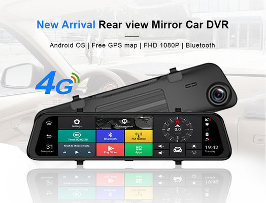 4G ด้านหน้าและด้านหลัง ADAS 1080P สตรีมมิ่งมีเดีย Dual Lens Dash Cam